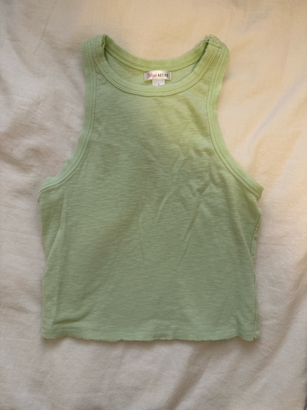 Crop Tank Top - Light Green